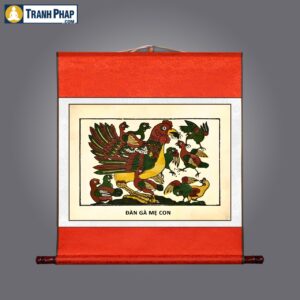 Tranh Đàn Gà Mẹ Con