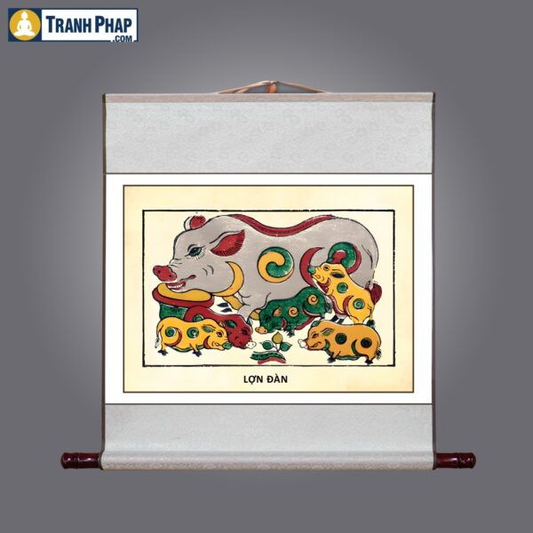 Tranh Lợn Đàn - Hình ảnh 2