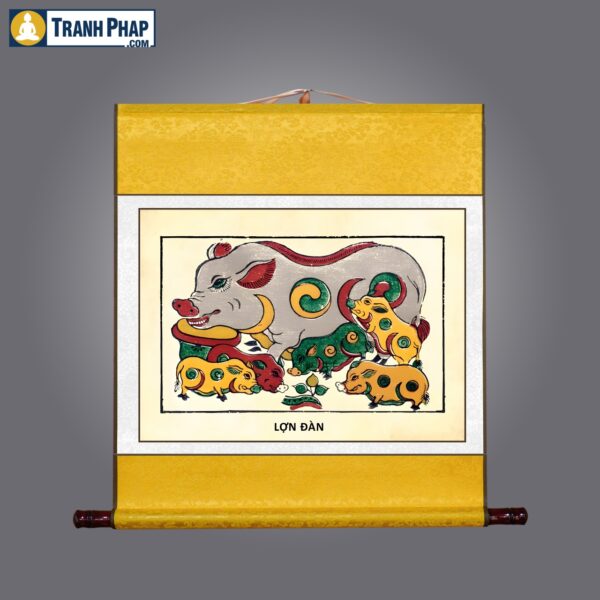Tranh Lợn Đàn - Hình ảnh 3
